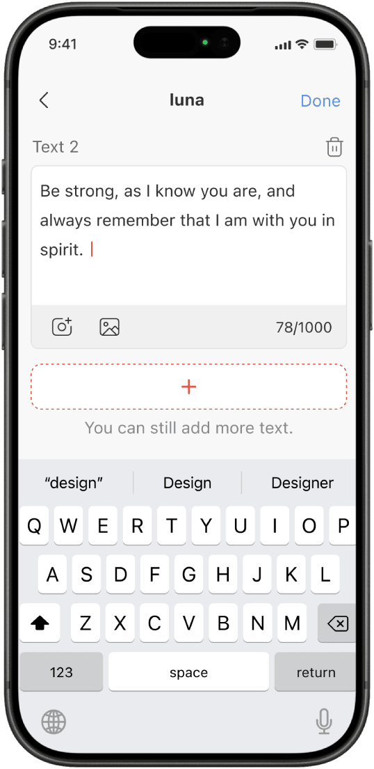Leaving behind a message also helps you face your inner feelings.