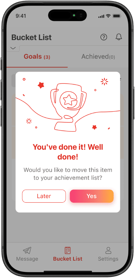 The joy of achievement leads to the next